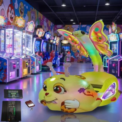 صورة عربة أطفال كهربائية فراشة مضيئة